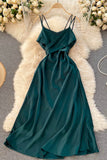 Cute Satin Short A Line Dress Fashion Dress HZ0429