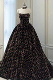 Stylish Sequins Long Prom Dress, A-Line Party Dress HZ0429
