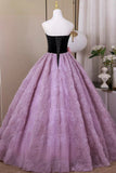 Fashion Lavender Flower Prom Dresses, A-Line Sweetheart Backless Formal Gown HZ0429